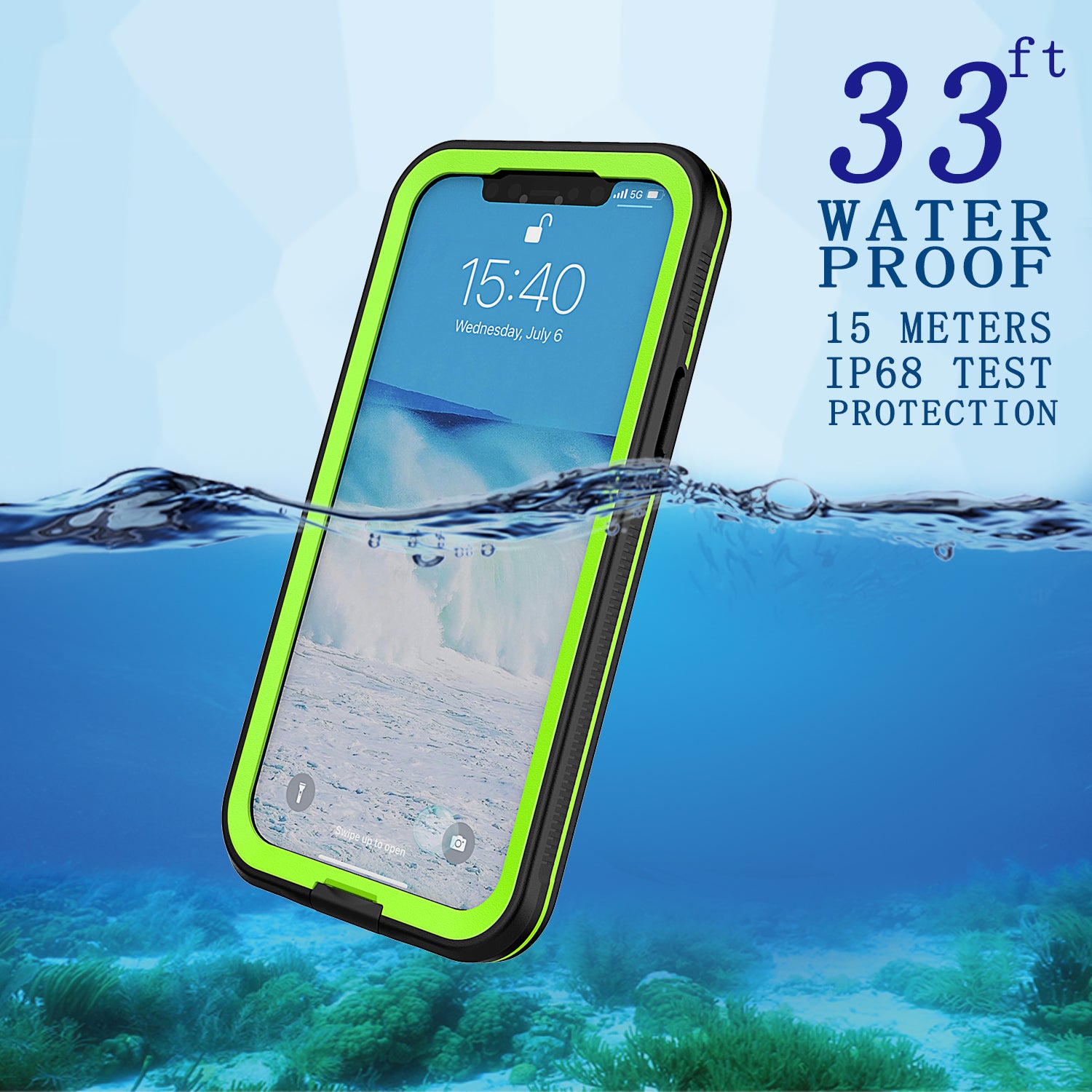 Underwater Diving Phone Case for iPhone 12 Pro 6.1 inch TPU PC PET IP68 Snorkeling Waterproof Phone Cover Underwater Diving Phone Case for iPhone 12 Pro 6.1 inch TPU PC PET IP68 Snorkeling Waterproof Phone Cover
